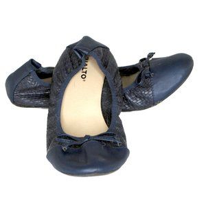 Navy blue ballet flats